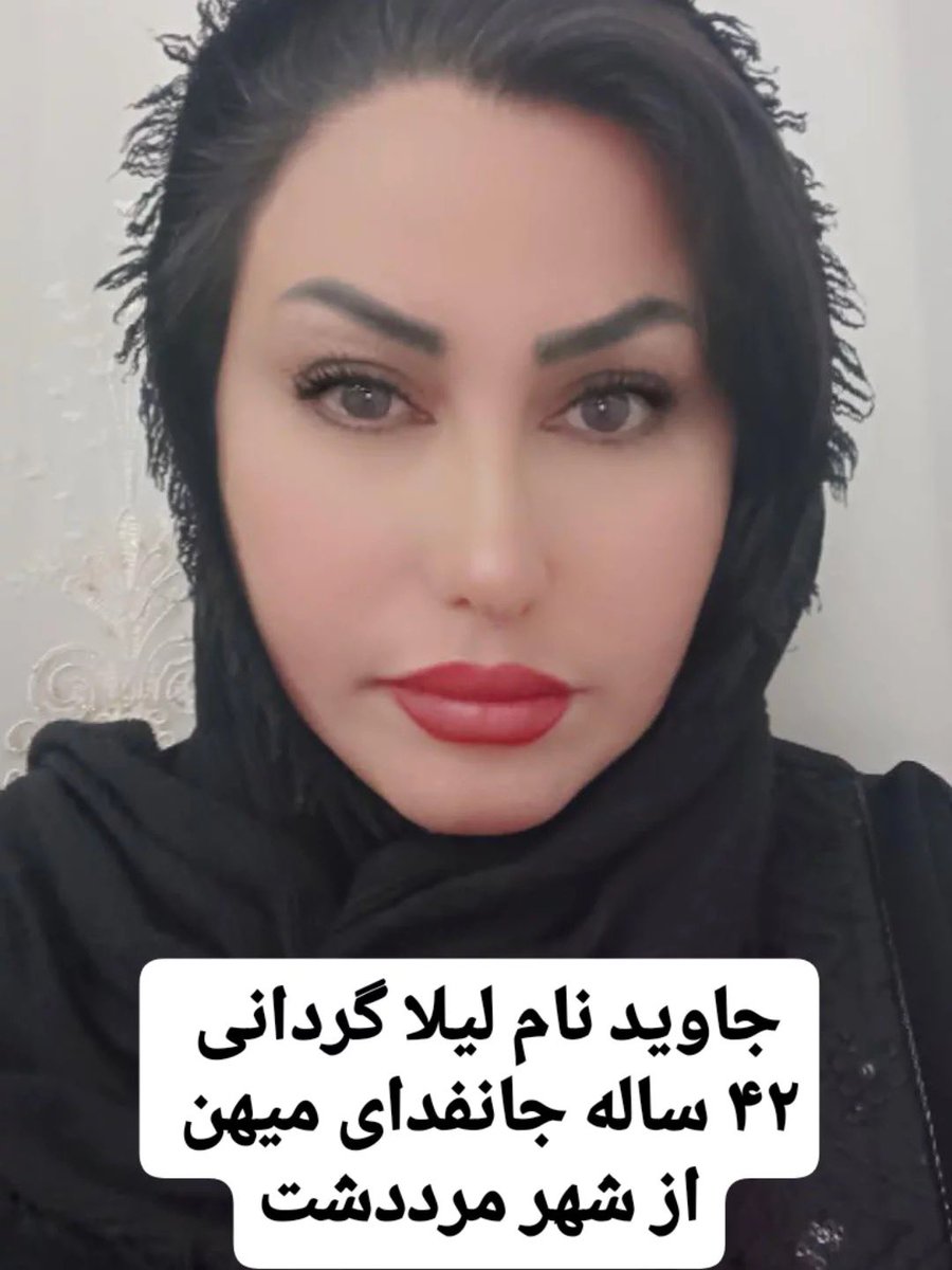 تصویر ثبت‌شده لیلا گردانی