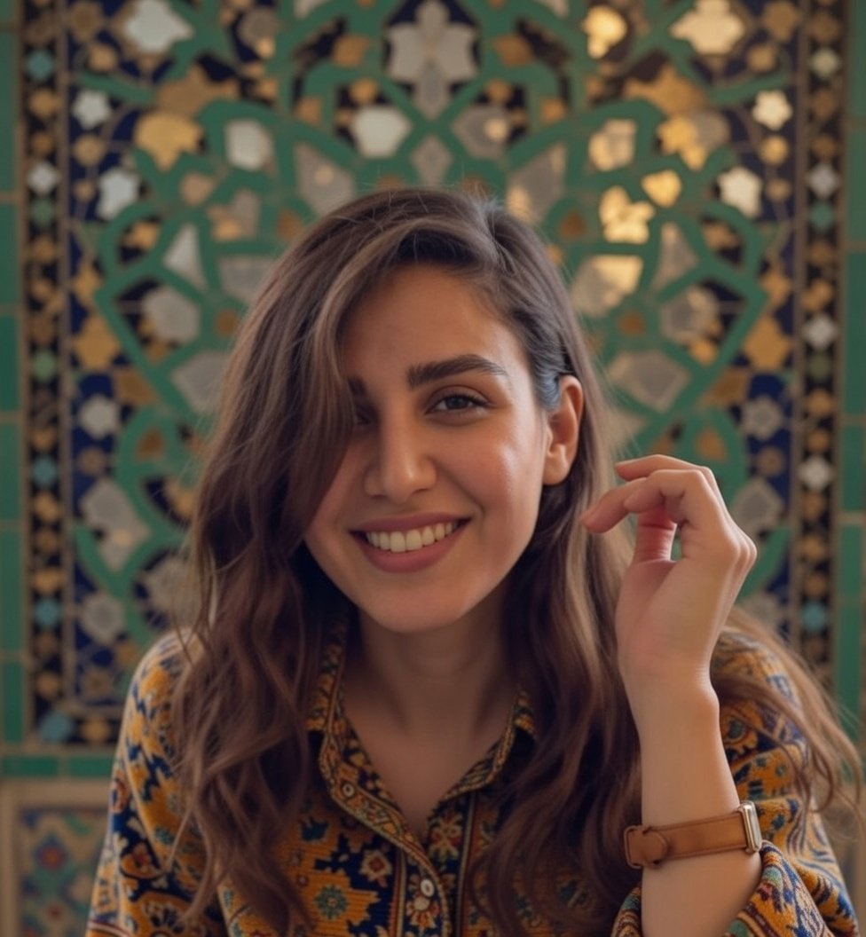 Recorded portrait of Nasrin Zāre’manesh